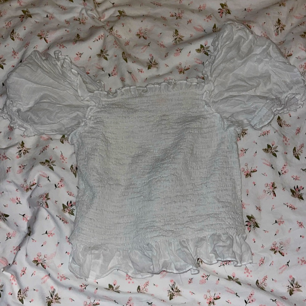 Cute white top for girls